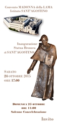 Inaugurazione statua bronzea di s. Agostino Inaugurazione statua bronzea di s. Agostino